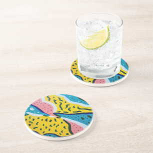 Abstract Butterfly Art  Coaster