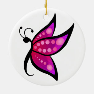 Abstract Butterfly Ceramic Tree Decoration