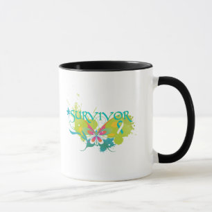 Abstract Butterfly Cervical Cancer Survivor Mug