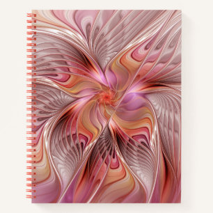Abstract Butterfly Colorful Fantasy Fractal Art Notebook