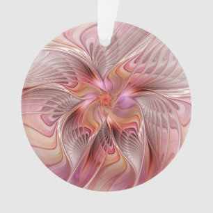 Abstract Butterfly Colorful Fantasy Fractal Art Ornament