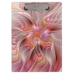 Abstract Butterfly Colourful Fantasy Fractal Art Clipboard