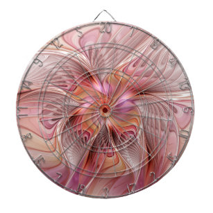 Abstract Butterfly Colourful Fantasy Fractal Art Dartboard