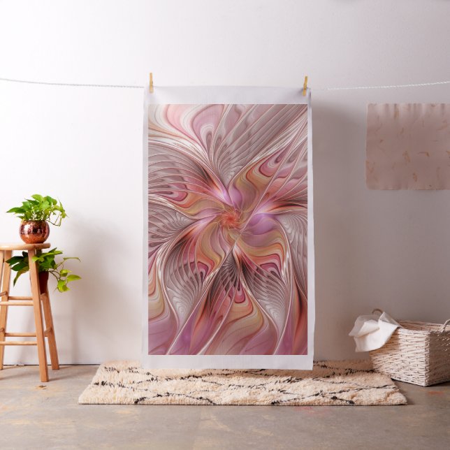 Abstract Butterfly Colourful Fantasy Fractal Art Fabric (In Situ)