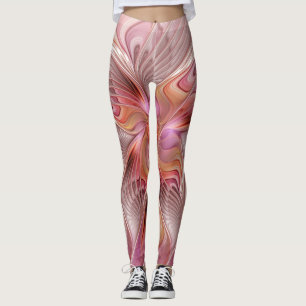 Abstract Butterfly Colourful Fantasy Fractal Art Leggings