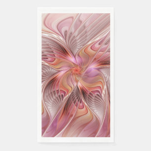 Abstract Butterfly Colourful Fantasy Fractal Art Napkin