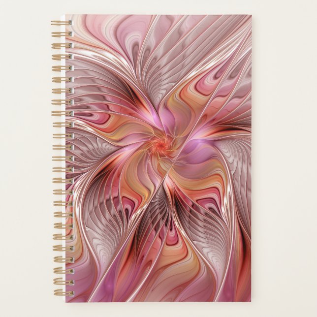 Abstract Butterfly Colourful Fantasy Fractal Art Planner (Front)