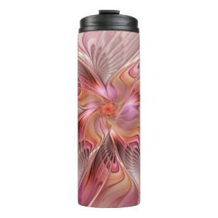 Abstract Butterfly Colourful Fantasy Fractal Art Thermal Tumbler