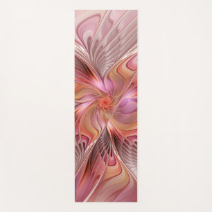 Abstract Butterfly Colourful Fantasy Fractal Art Yoga Mat