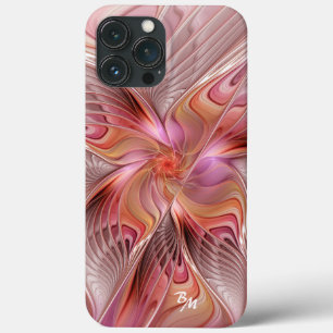 Abstract Butterfly Colourful Fractal Art Initials iPhone 13 Pro Max Case