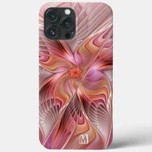 Abstract Butterfly Colourful Fractal Art Monogram iPhone 13 Pro Max Case