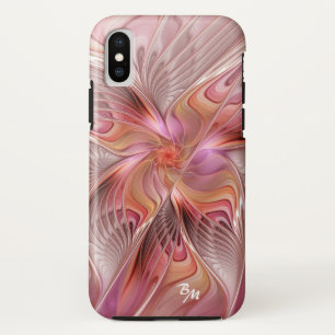 Abstract Butterfly Colourful Fractal Art Monogram Case-Mate iPhone Case