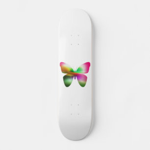Abstract Butterfly Colourful Skateboard