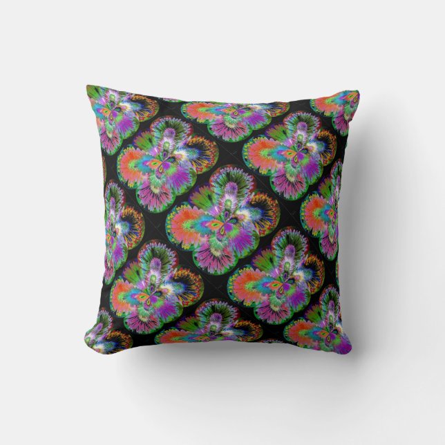Abstract Butterfly Design Cushion (Front)