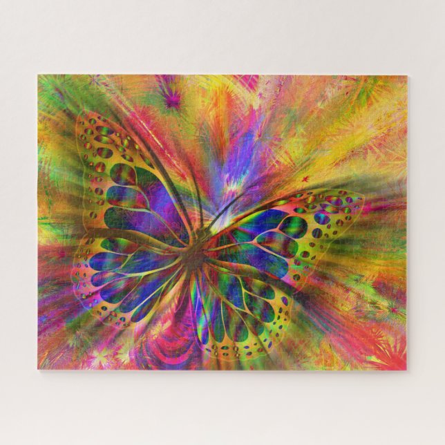 Abstract Butterfly Design Jigsaw Puzzle (Horizontal)
