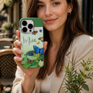 Abstract Butterfly Fields Personalised Case-Mate iPhone 14 Pro Max Case