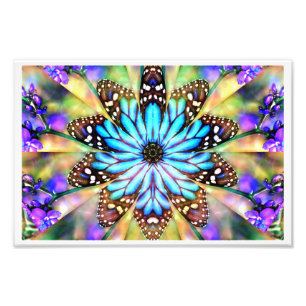 Abstract Butterfly Flower Photo Print