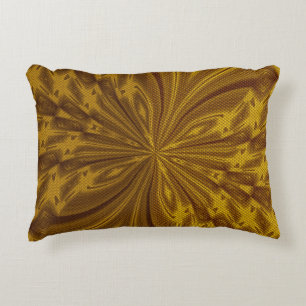 Abstract Butterfly Gold Accent Pillow