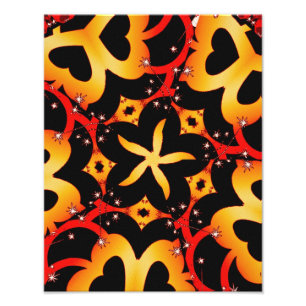 Abstract Butterfly heARTs Photo Print