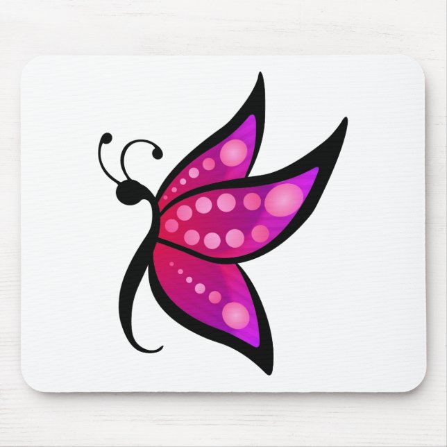 Abstract Butterfly Mouse Pad (Front)