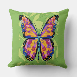 Abstract butterfly painting  cushion