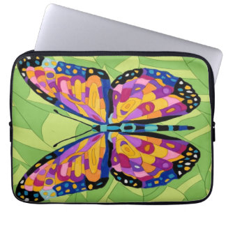 Abstract butterfly painting  laptop sleeve