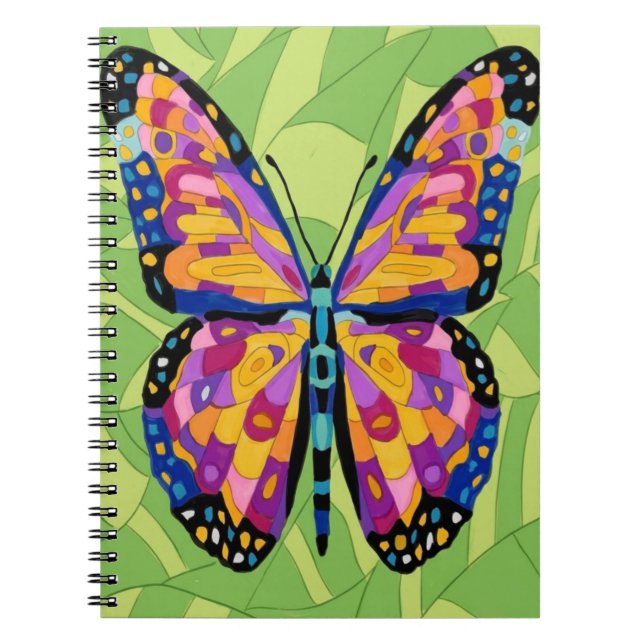 Abstract butterfly painting  notebook (Front)