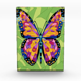 Abstract butterfly painting  photo block