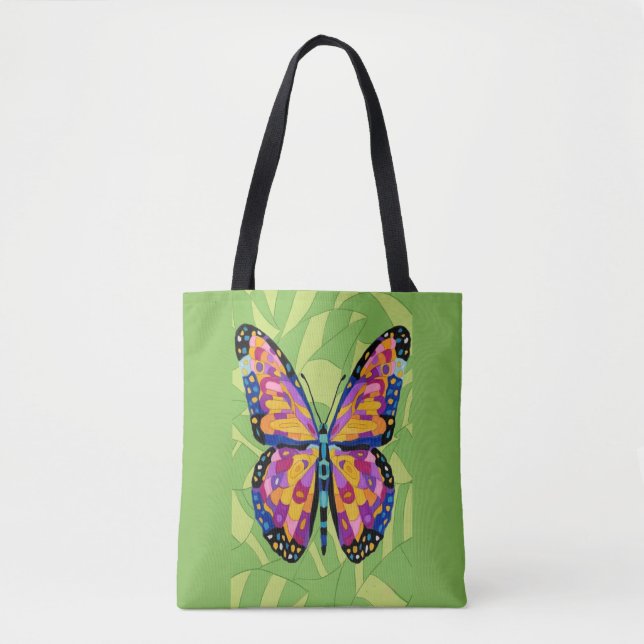 Abstract butterfly painting  tote bag (Front)