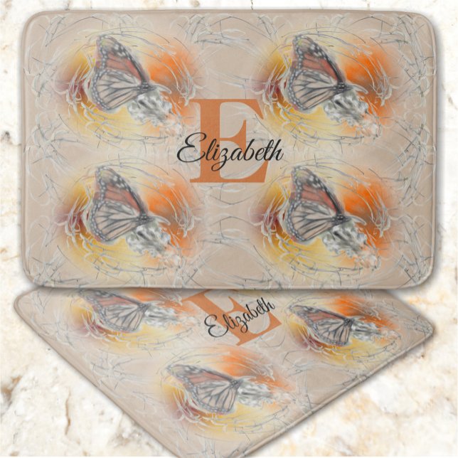 Abstract Butterfly PV02 Bath Mat (Creator Uploaded)