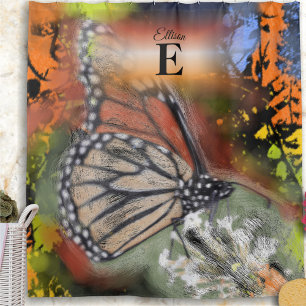Abstract Butterfly PV02 Shower Curtain