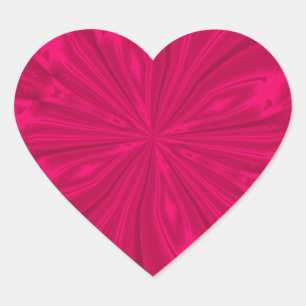 Abstract Butterfly Rasp. Pink Hrt Sticker