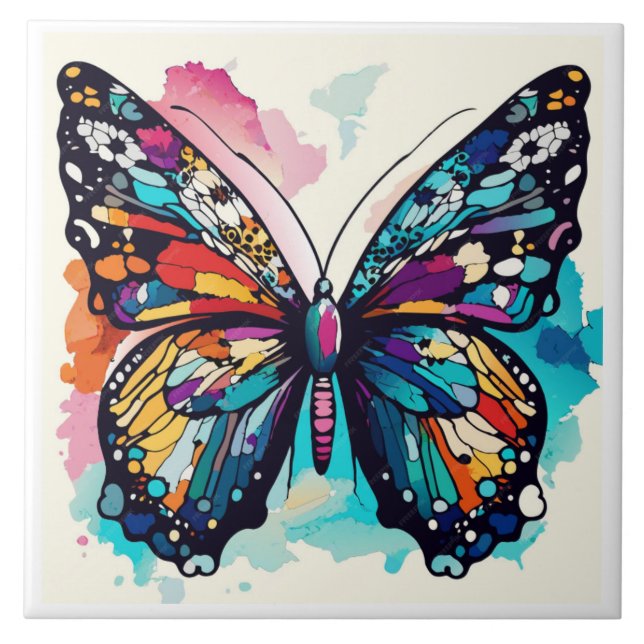 Abstract butterfly tile (Front)