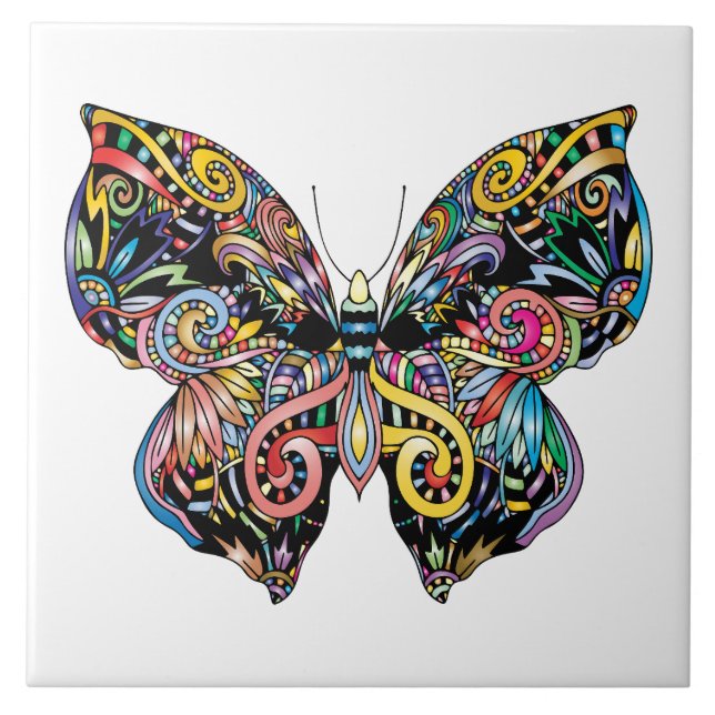Abstract butterfly tile (Front)