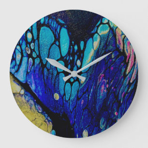 Abstract butterfly wing clock