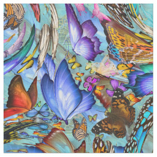 Abstract Butterfly Wings Repeat Fabric