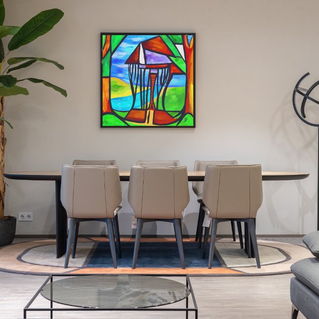 Abstract - Cabin in the forest Photo Print (Creator Uploaded)