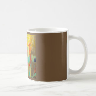 Abstract caffeine buzz coffee mug