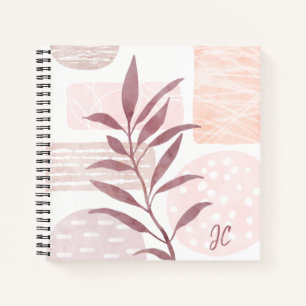 Abstract Calming Watercolor Shapes Notebook
