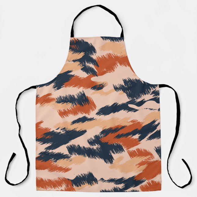 Abstract camouflage pattern. Seamless vintage wall Apron (Front)
