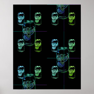 Abstract can poster