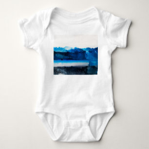 Abstract Canvas: Modern Art Texture. Baby Bodysuit