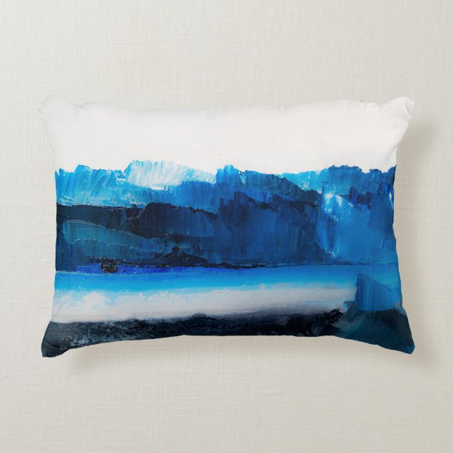 Abstract Canvas: Modern Art Texture. Decorative Cushion (Front)