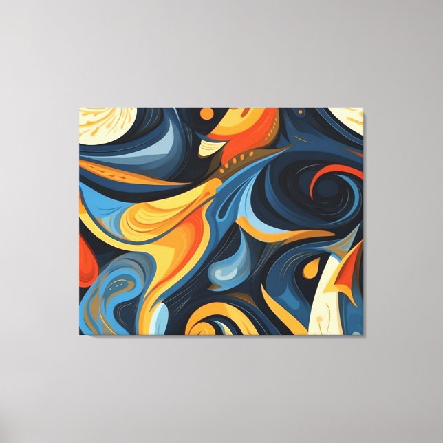 Abstract Canvas Wall Art (Front)