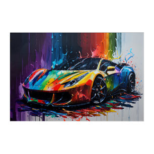 Abstract Car Painting Acrylic Print