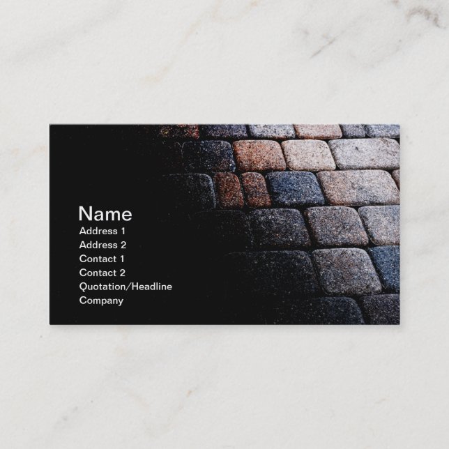 abstract card of a stone path or walkway (Front)