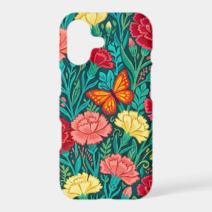 Abstract Carnation Butterflies iPhone Cases