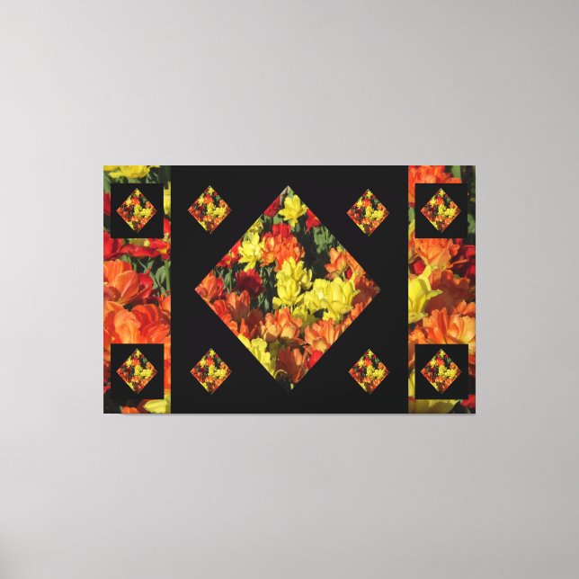 Abstract Carnation Canvas Print (60 X 40) (Front)
