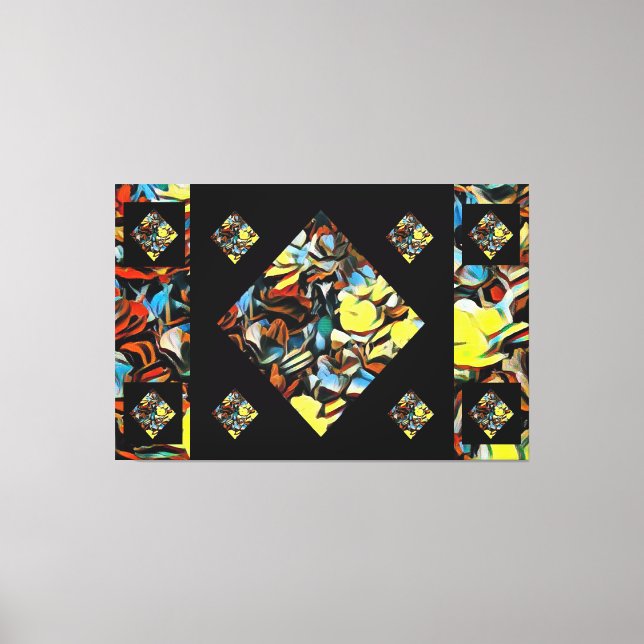 Abstract Carnation Canvas Print w/ Dreaming (Front)