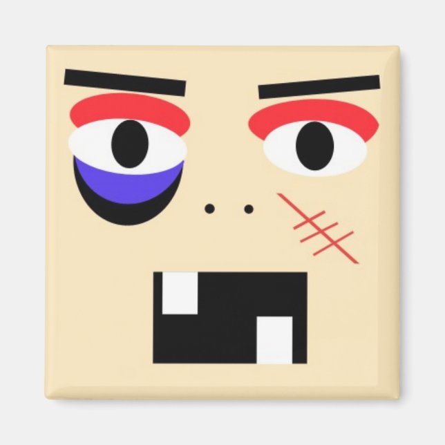 Abstract Cartoon Boxer Magnet (Front)